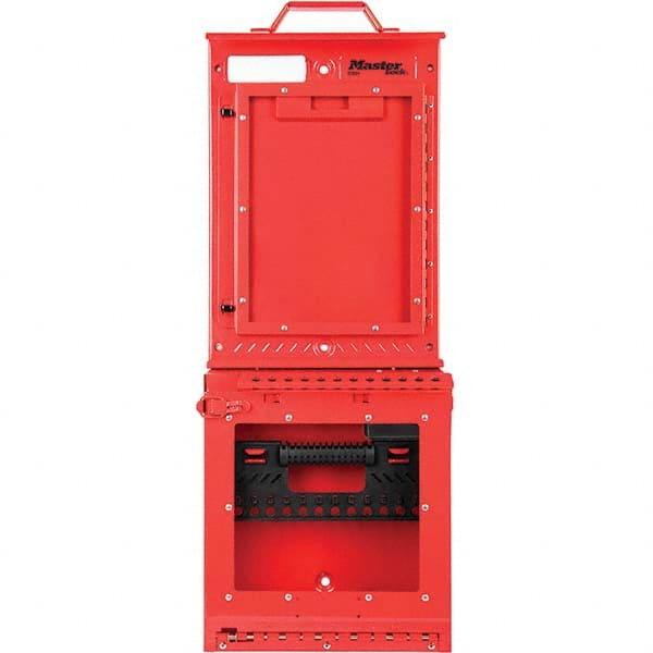 Master Lock S3500 Group Lockout Boxes; Portable or Wall Mount: Portable & Wall Mount; Portable & Wall Mount ; Maximum Number of Padlocks: 12 ; Color: Red ; Box Material: Stainless Steel ; Overall Height (Inch): 31in; 31 ; Overall Width (Inch): 12-1/8 