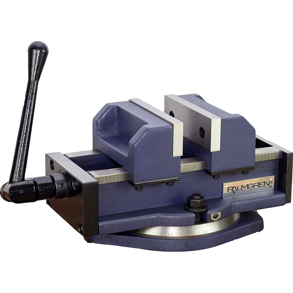 Self-Centering Vise: 6" Jaw Width, 6" Max Jaw Opening