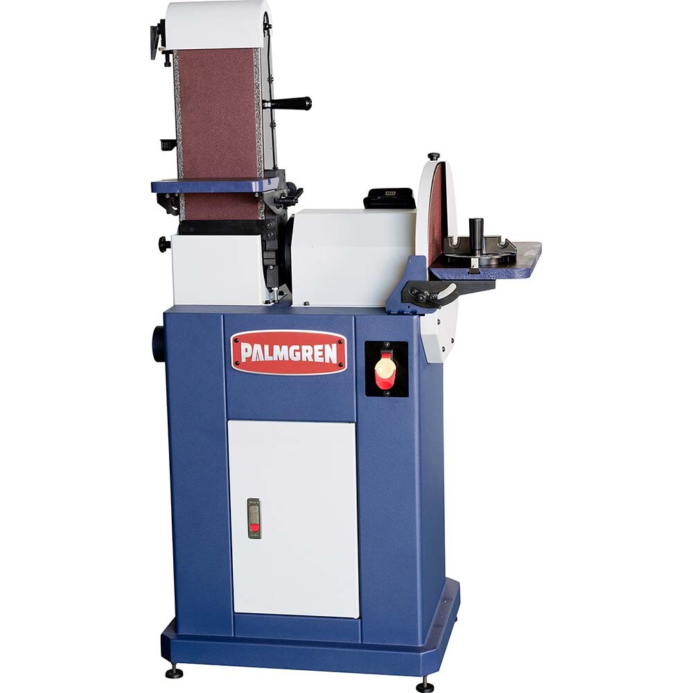 Combination Sanding Machine: 48" Long x 6" Wide Belt, 14" Dia