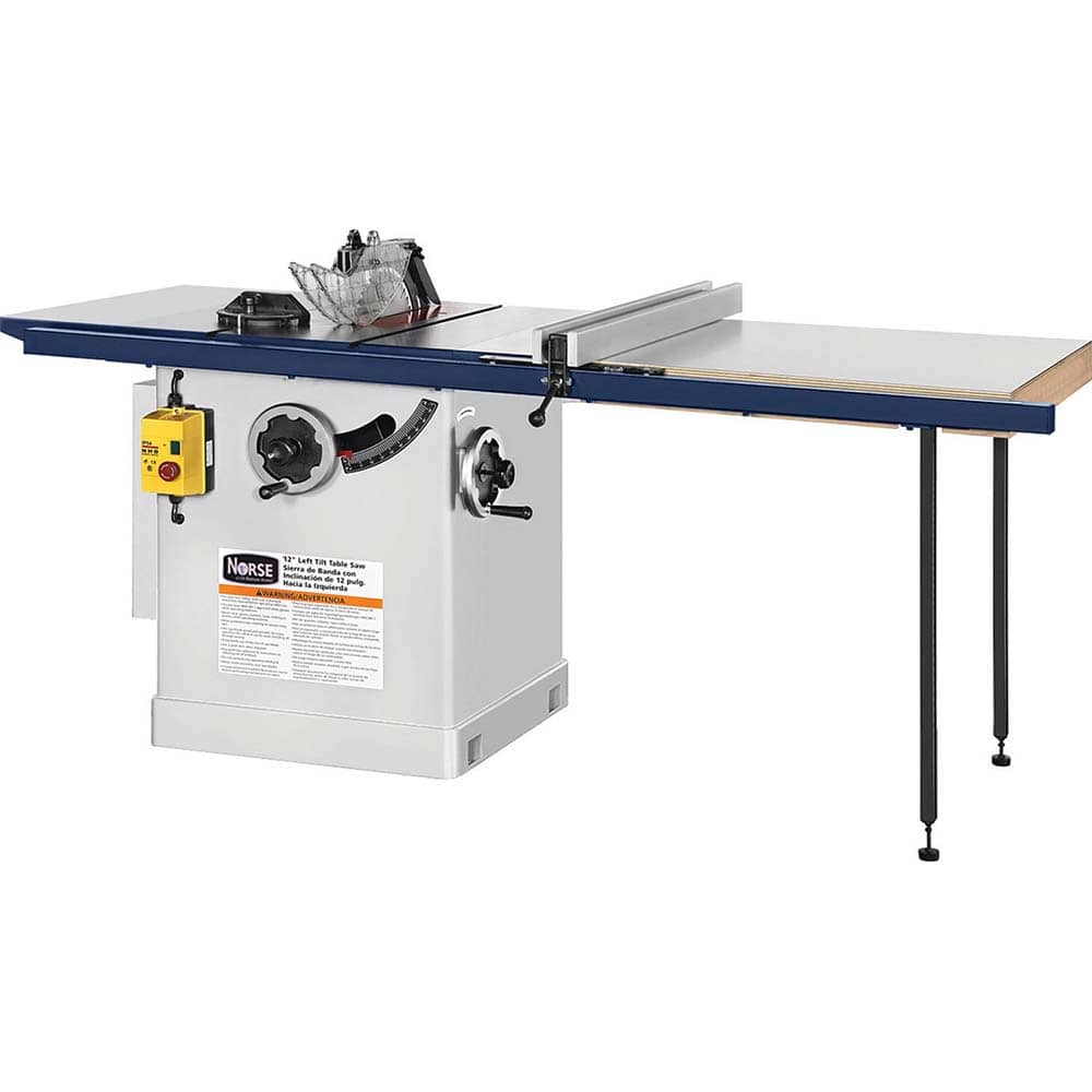 Table & Tile Saws; Type: Left Tilt Cabinet Saw ; Blade Diameter (Inch): 10 ; Rip Capacity (Inch): 10 ; Maximum Depth of Cut @ 90 Deg (Inch): 3 ; Maximum Depth of Cut @ 45 Deg (Inch): 2.125 ; Speed (RPM): 4000