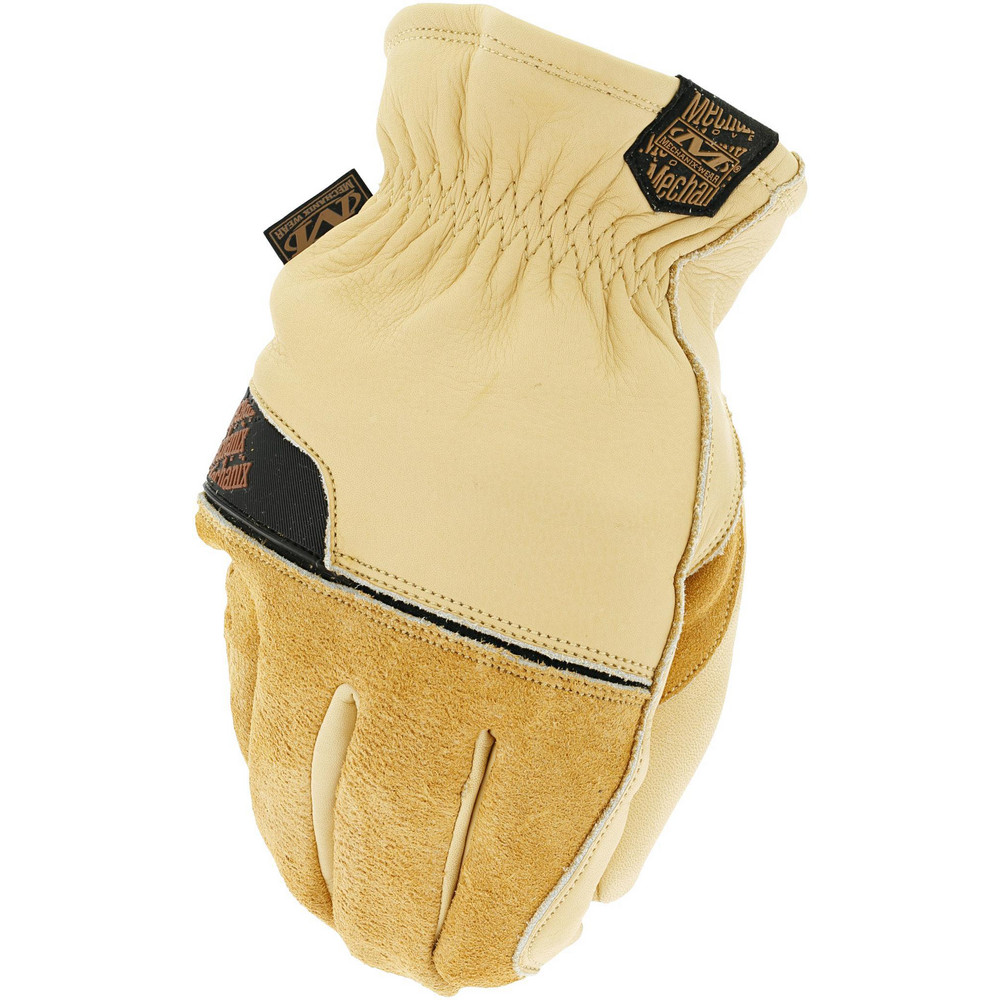 Work Gloves: Mechanix Wear CWKLD-75, Size Large, Sherpa & Thinsulate Lined, Leather, Cold Condition - Tan, Pair