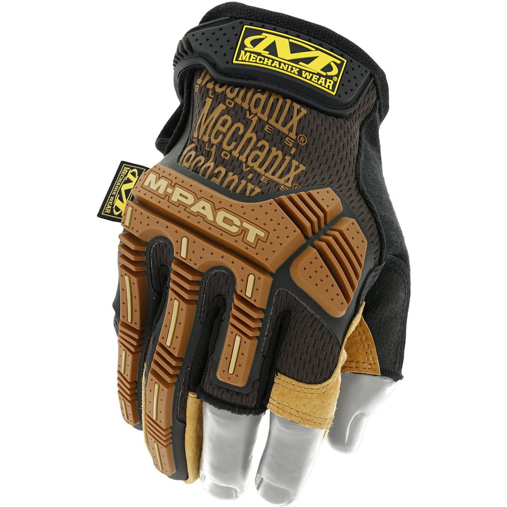Work Gloves: Size 2X-Large, LeatherLined, Leather, Impact
