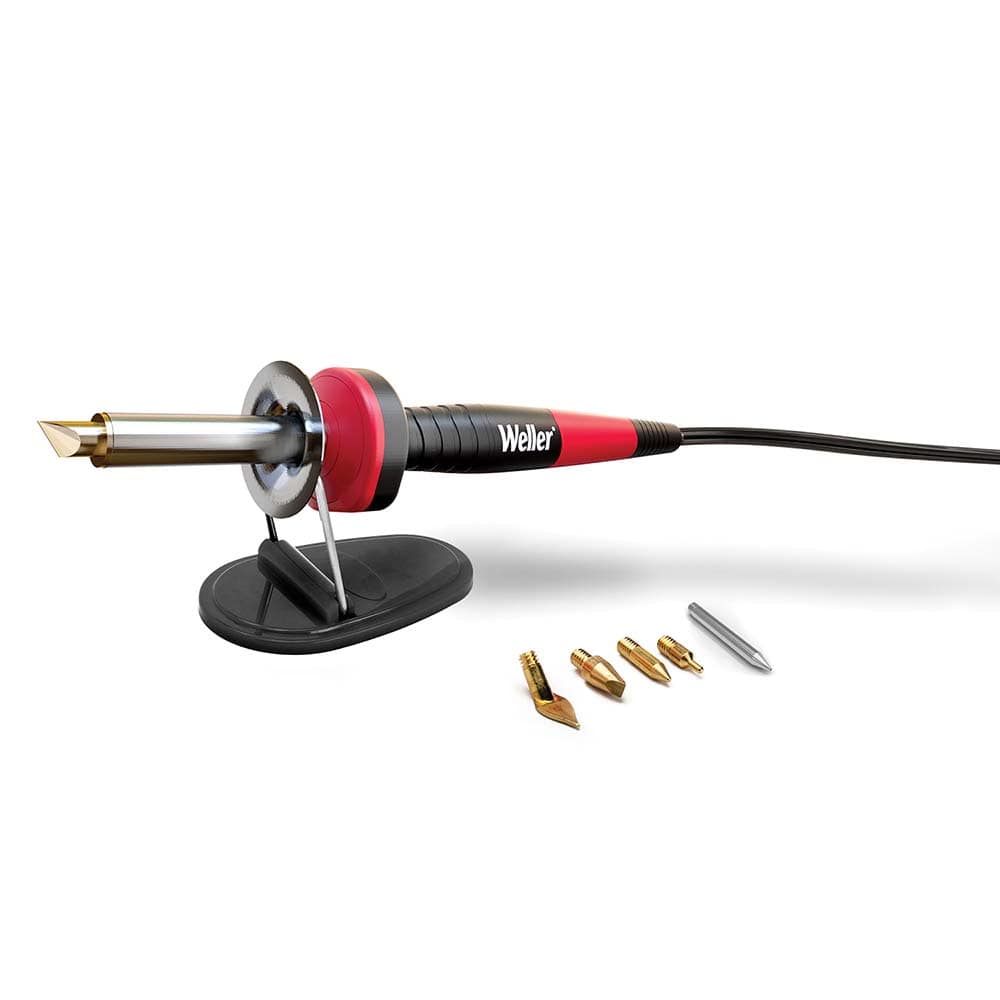 Weller WLIWBK1512A Soldering Iron & Torch Kits; Type: Woodburning Iron Kit ; Contents: Woodburning Iron with 1 Soldering; 5 Woodburning Tips ; Minimum Watts: 25 ; Number of Pieces: 8.000 