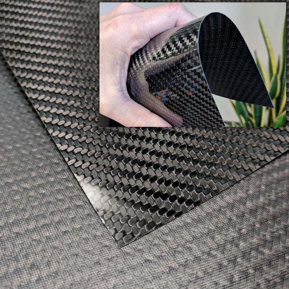 Rock West Composites Plastic Sheet Carbon Fiber, Black, 185,000 psi