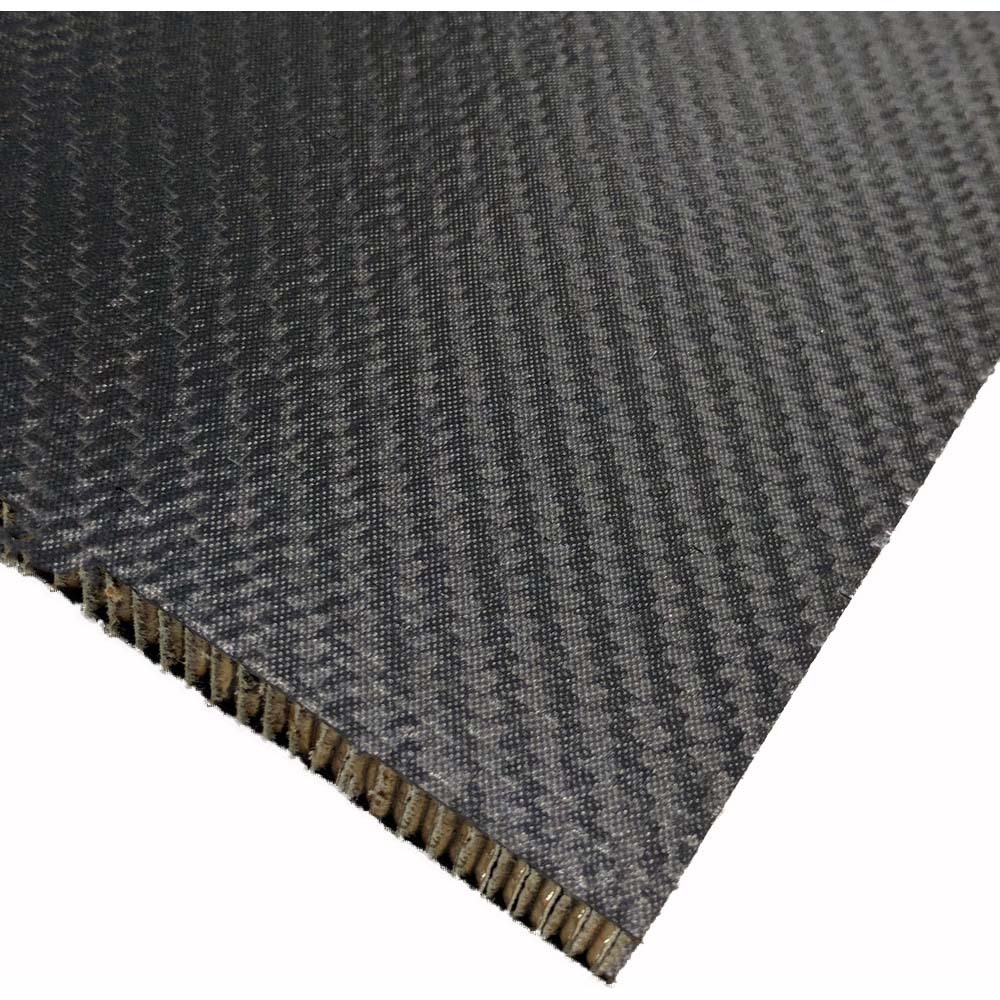 Plastic Sandwich Panels; Face Material: Carbon Fiber Twill ; Core Material: Aramid ; Color: Black ; Length (Inch): 24 ; Width (Inch): 24.0000 ; Thickness (Decimal Inch): 0.2500