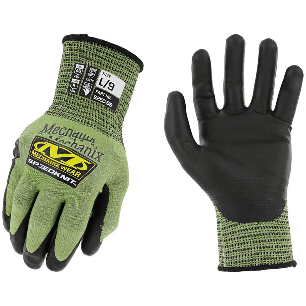 Cut & Abrasion-Resistant Gloves: Size 2XL, ANSI Cut A4, Urethane, HPPE