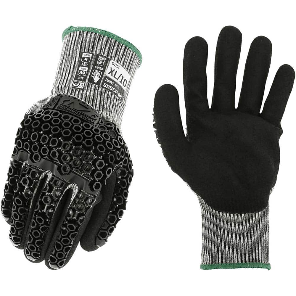 Mechanix Wear SD5CP-08-009 Cut, Puncture & Abrasive-Resistant Gloves: Size L, ANSI Cut A4, ANSI Puncture 3, Nitrile, HPPE 