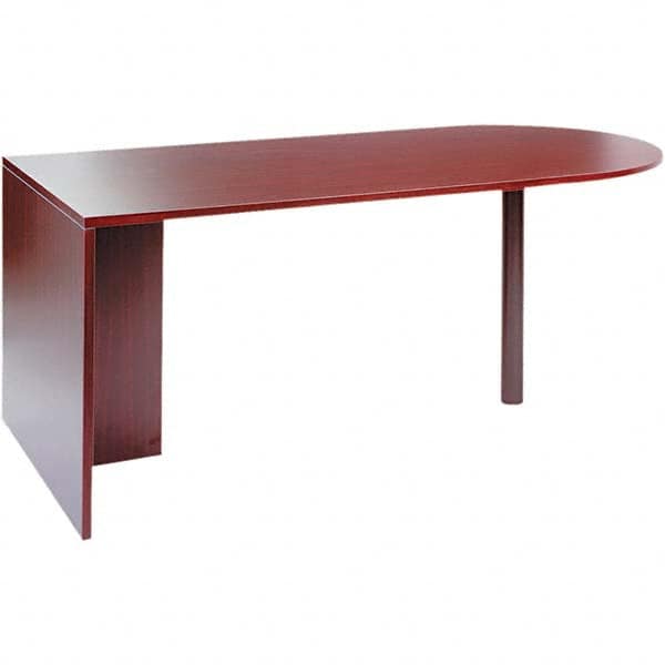 ALERA - Office Desks; Type: Desk Shell; Center Draw: No; Color: Mahogany;  Material: Woodgrain Laminate; Width (Inch): 71 in; 71; Overall Width: 71  in; Depth (Inch): 35-1/2; Color: Mahogany; Overall Height: 