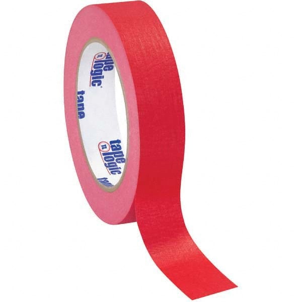Masking Tape: 1" Wide, 60 yd Long, 4.9 mil Thick, Red
