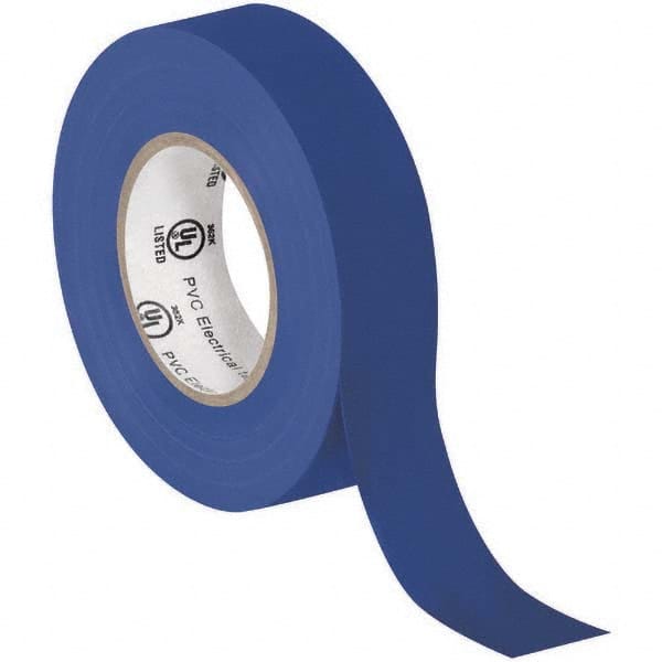 Electrical Tape: 3/4" Wide, 7 mil Thick, Blue