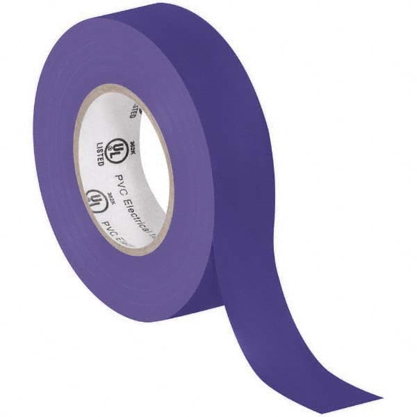 Electrical Tape: 3/4" Wide, 7 mil Thick, Purple