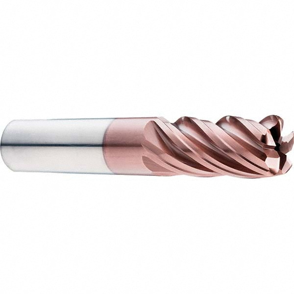 SGS 38531 Corner Radius End Mill: 3/8" Dia, 1/2" LOC, 0.015" Radius, 5 Flutes, Solid Carbide Image