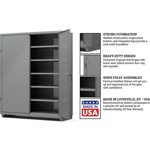 Strong Hold 5 Shelf Locking Storage Cabinet 10669729 Msc Industrial Supply