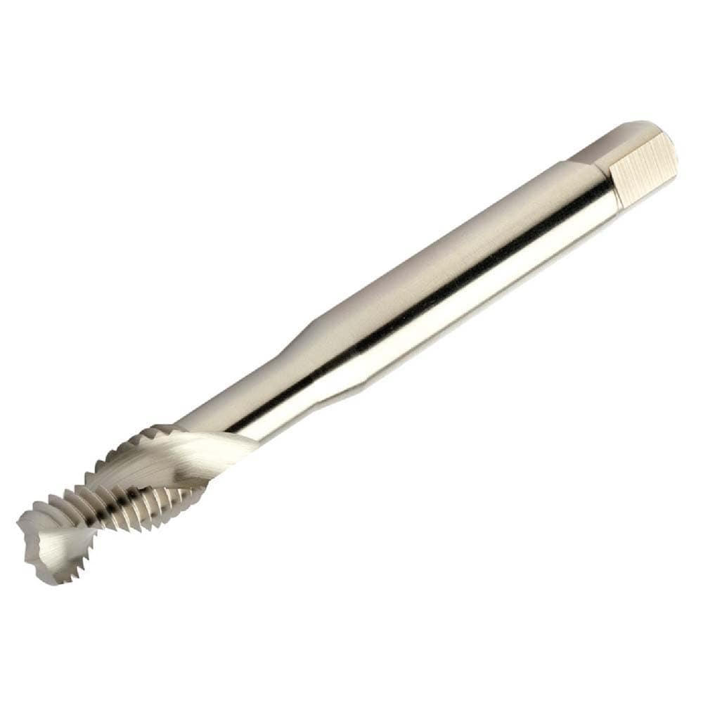 Spiral Flute Tap: M4x0.70 Metric, 3 Flutes, Semi-Bottoming, 6H Class of Fit, High Speed Steel, Bright/Uncoated
