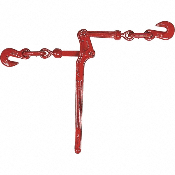 6,600 Lb Load Capacity Ratchet Loadbinder - 3/8" Max Chain Size, 8" Take Up, Chain Grade 70
