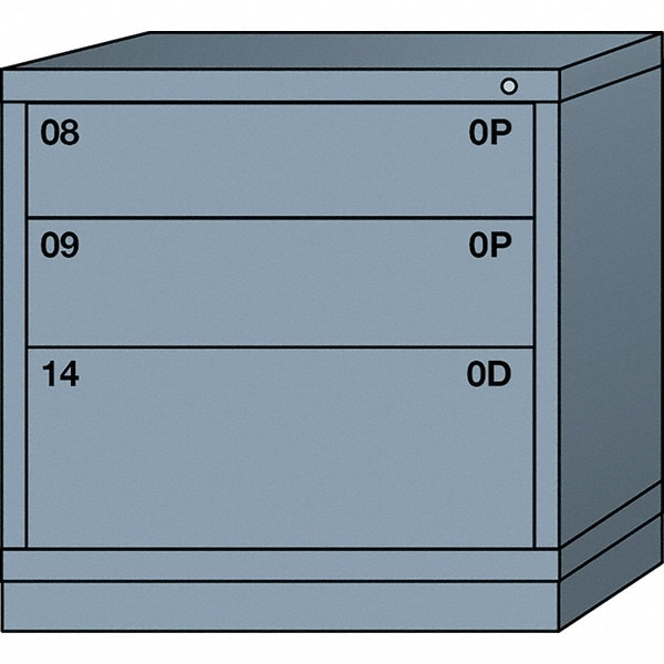 Lyon 3 Drawer Standard Table Height Multiple Drawer Access