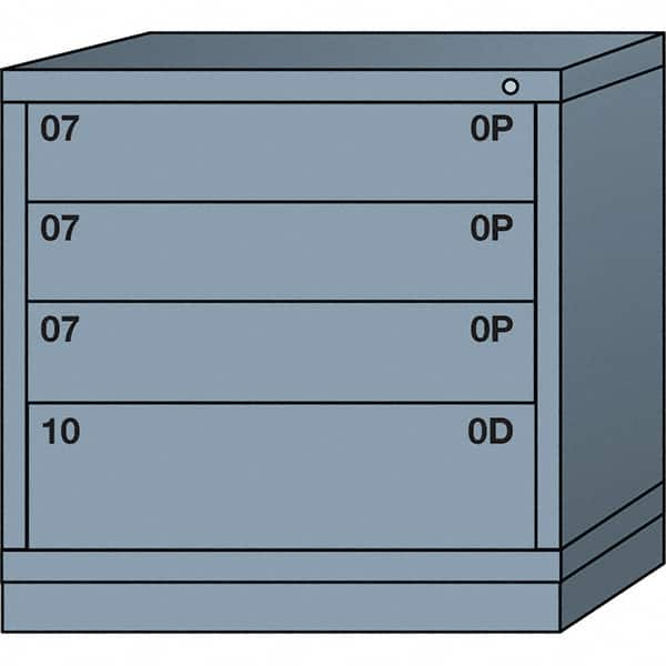 Lyon 4 Drawer Standard Table Height Multiple Drawer Access