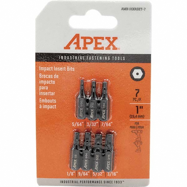 Apex 1/4" Drive Torx Screwdriver Bit 10709921 MSC Industrial Supply
