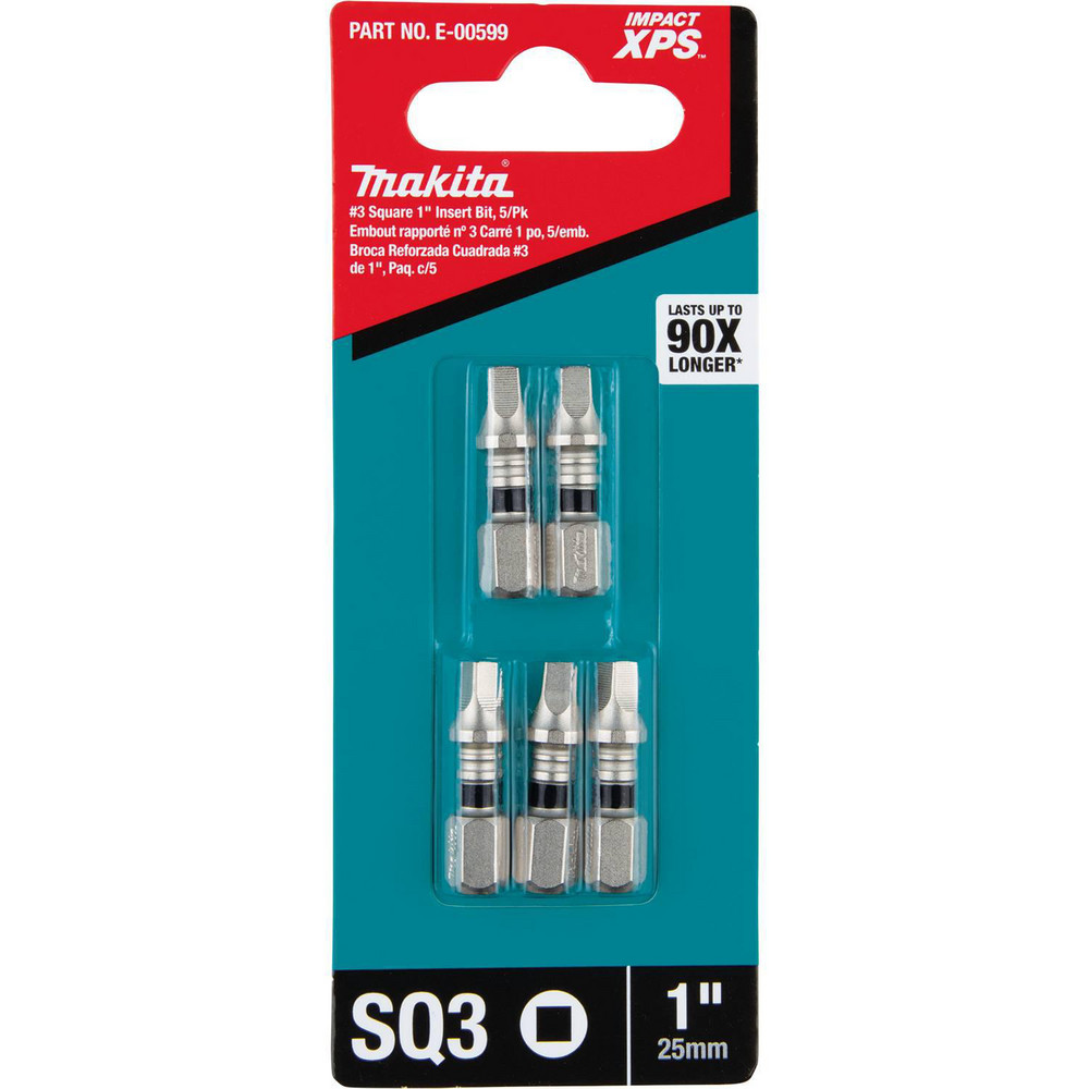 Makita Power & Impact Screwdriver Bits & Holders; Bit Type Square ; Hex Size (Inch) 1/4