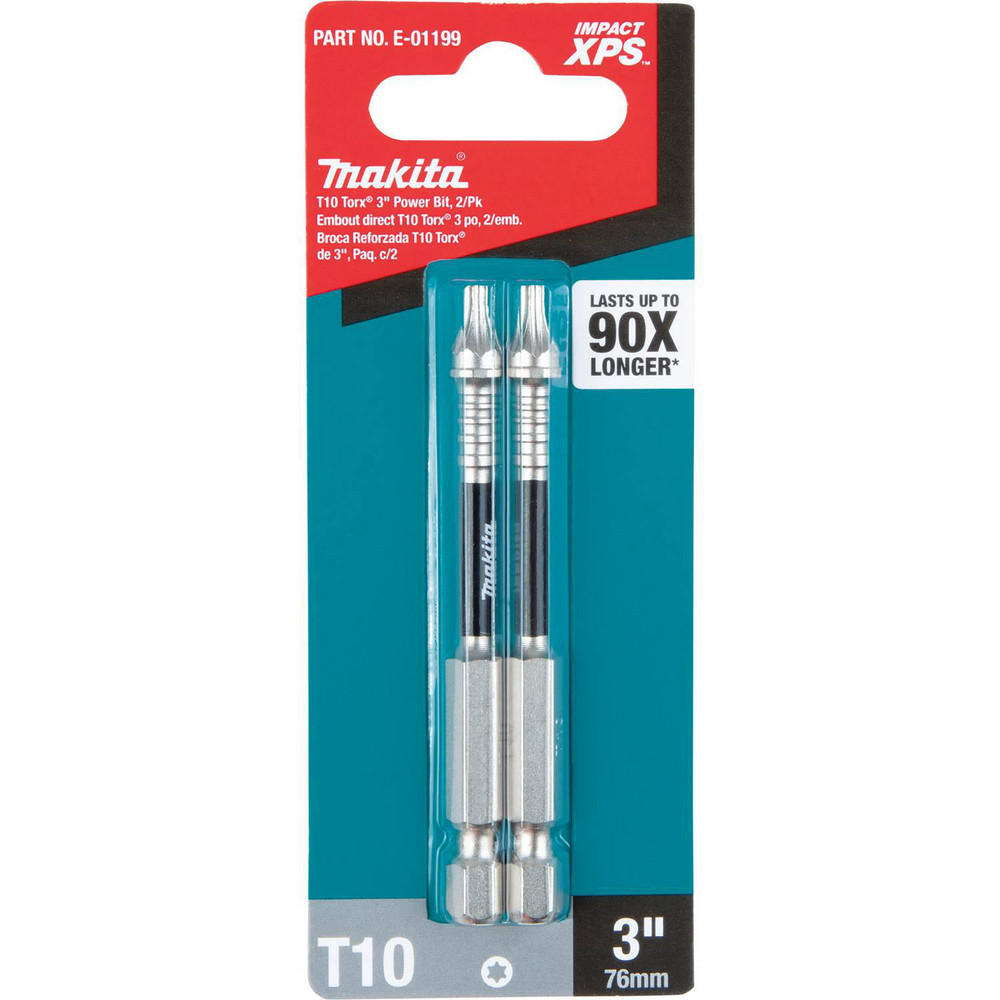 Makita Power & Impact Screwdriver Bits & Holders; Bit Type Torx ; Hex Size (Inch) 1/4 ; Torx