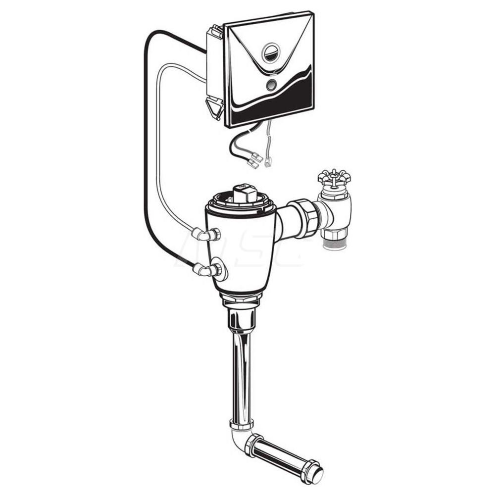 American Standard Automatic Flush Valves; Cover Material Metal MSC Industrial Supply Co.