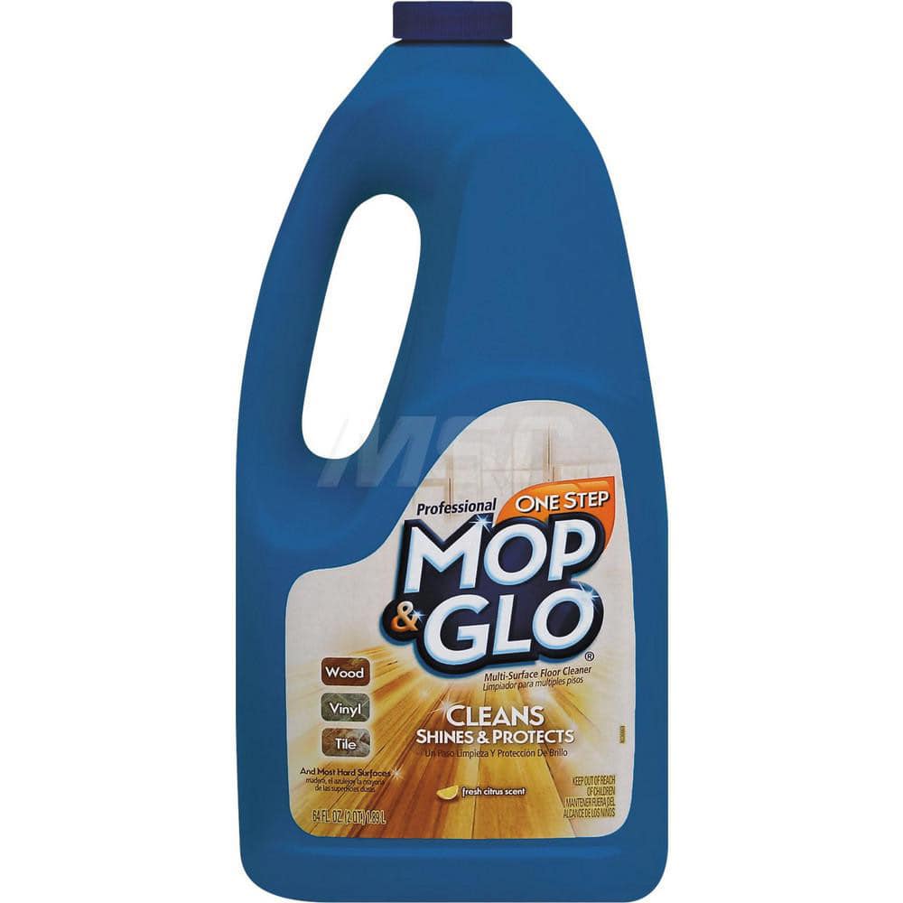 Mop&Glo RAC74297EA Floor Cleaner: 64 gal Bottle, Use on Linoleum, Marble, Floors, Ceramic, Hard Wood, Tile & Vinyl 