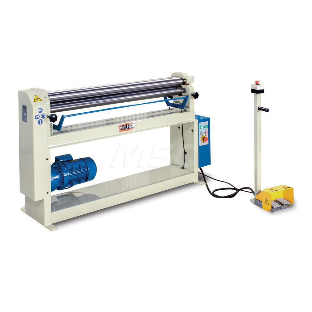 Slip Rolls; Machine Type: Floor ; Power Type: Electric ; Maximum Forming Width (Inch): 50 ; Maximum Mild Steel Capacity (Decimal Inch): 0.0600 ; Maximum Mild Steel Capacity (Gauge): 16 ; Minimum Forming Radius (Inch): 4-1/2