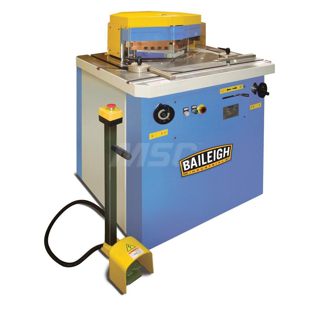 Metal Notchers; Maximum Notching Dimensions (Inch): 8-1/2 x 8-1/2 ; Horsepower (HP): 4 ; Belt Size (Inch): N/A ; Maximum Mild Steel Capacity (Gauge): 9 ; Table Width (Inch): 37.4 ; Table Depth (Inch): 31