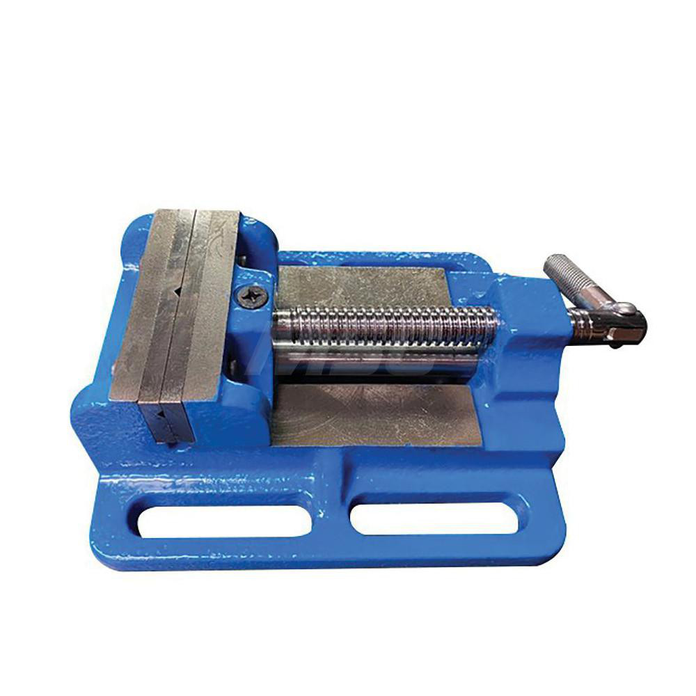 Bench Vise: 3" Jaw Width, 3" Jaw Opening, 1" Throat Depth - Clamp-On Base, Cross Slide, Cast Iron