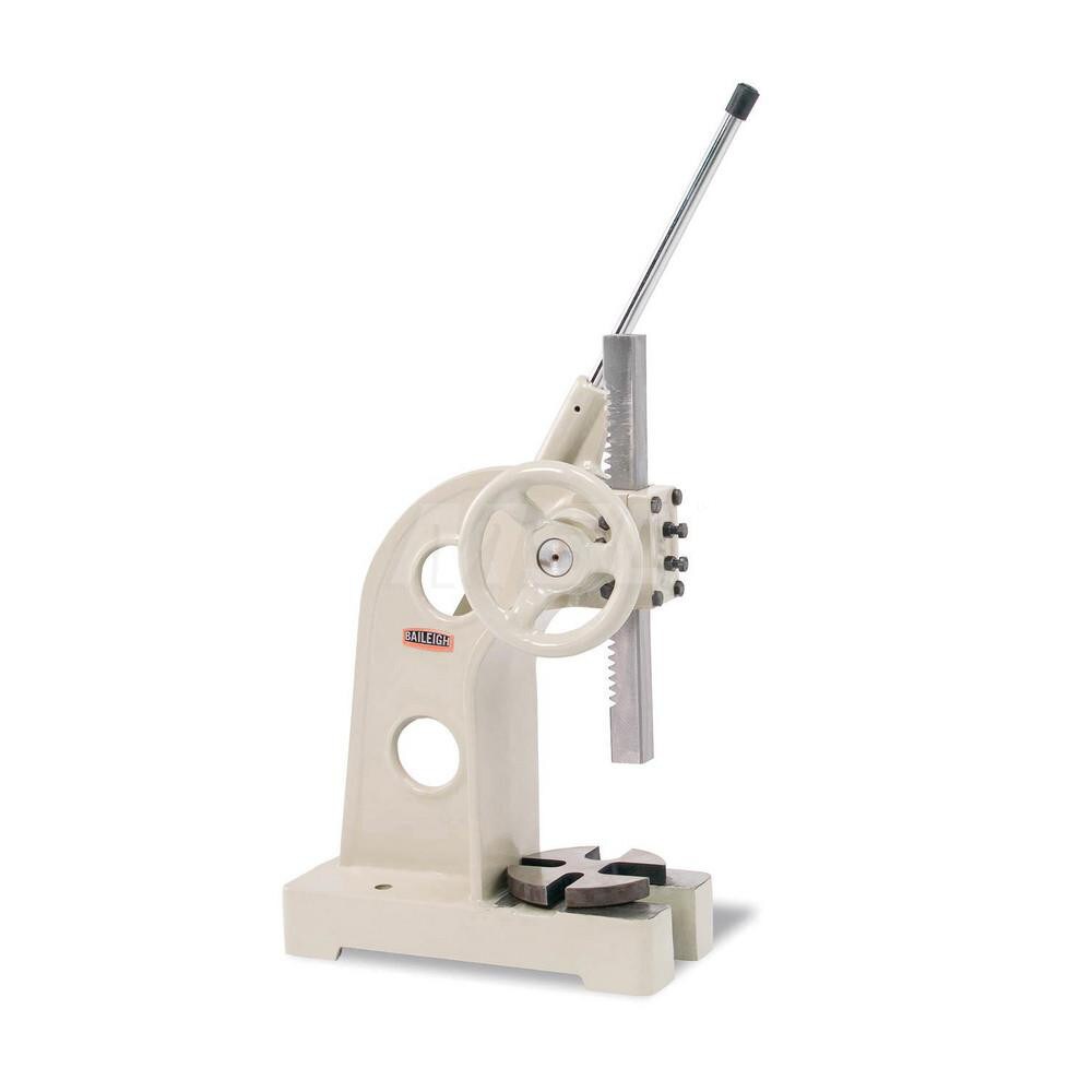 Arbor Presses; Maximum Work Height (Inch): 11 ; Ram Width/Diameter (Inch): 1-1/2 ; Leverage Style: Ratchet ; Overall Height (Inch): 25 ; Maximum Work Width/Diameter (Inch): 11