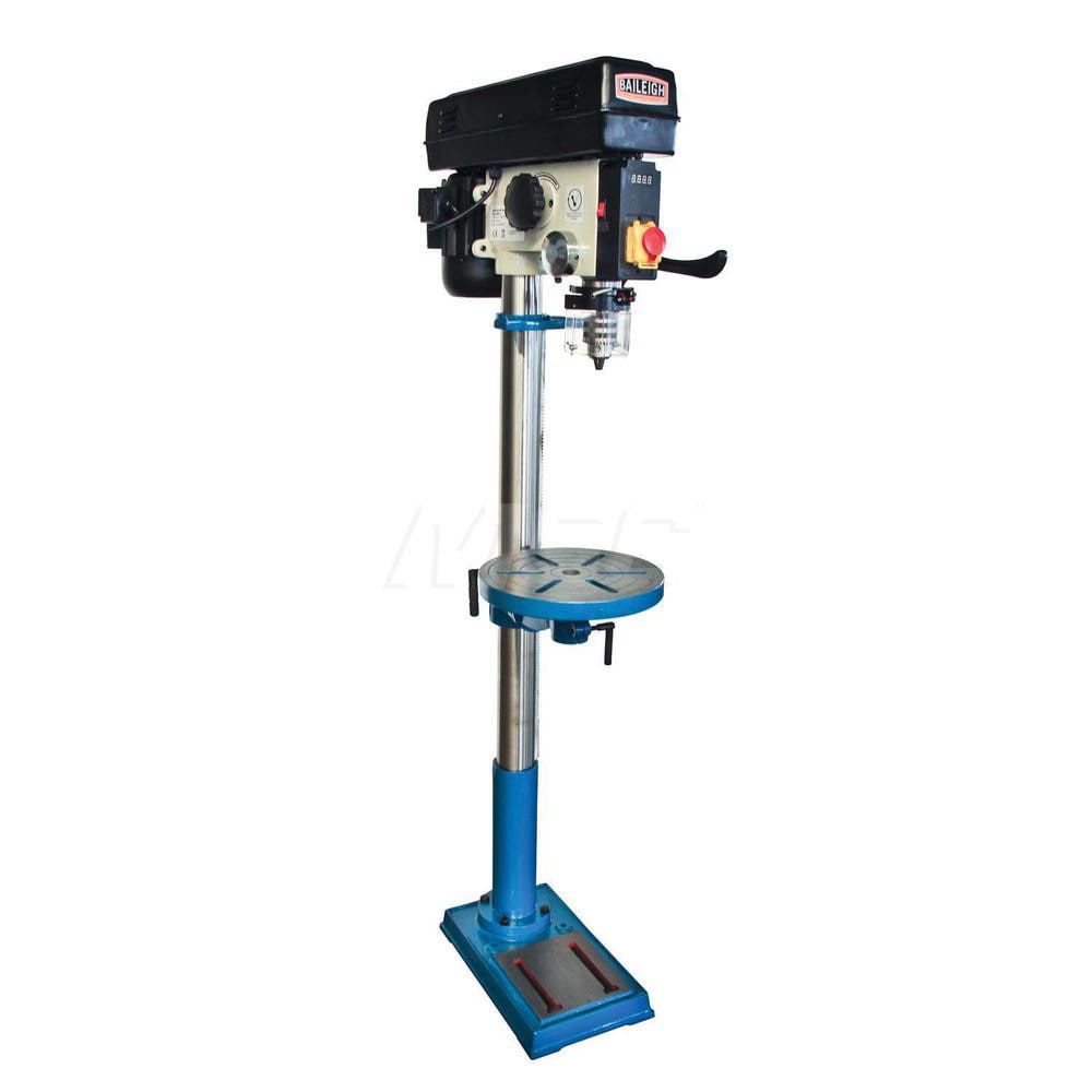 Floor Drill Press: 15" Swing, 0.75 hp, 110V