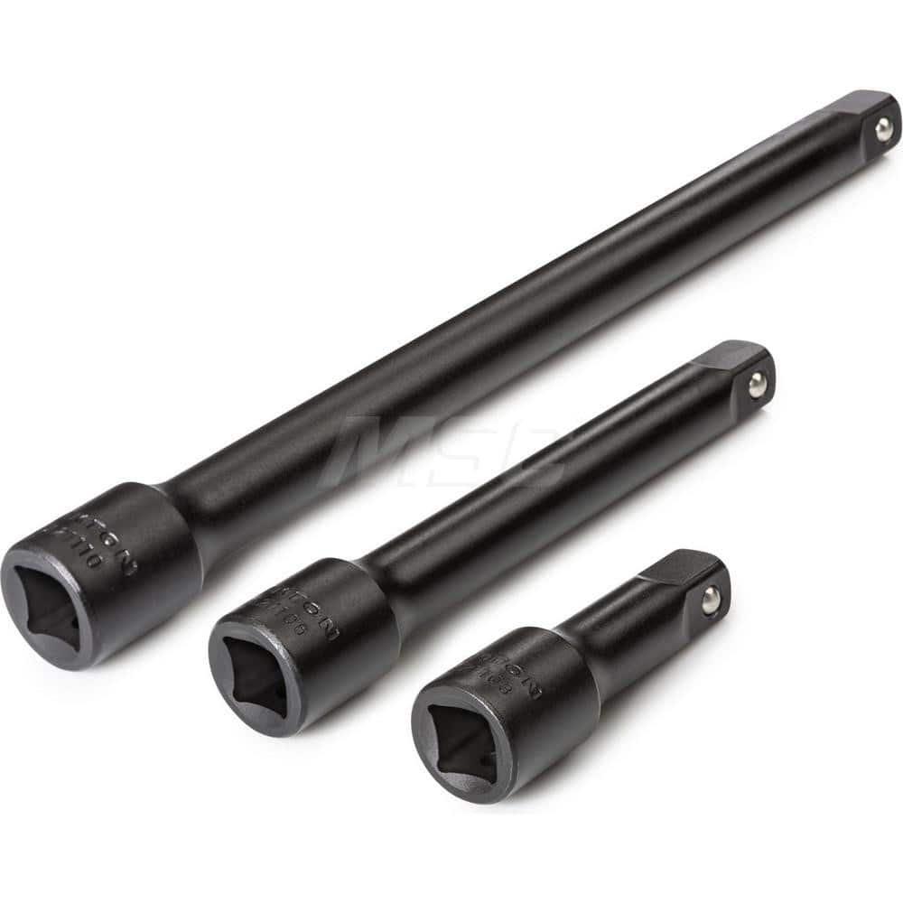 1/2 Inch Drive Impact Extension Set, 3-Piece (3, 6, 10 in.)