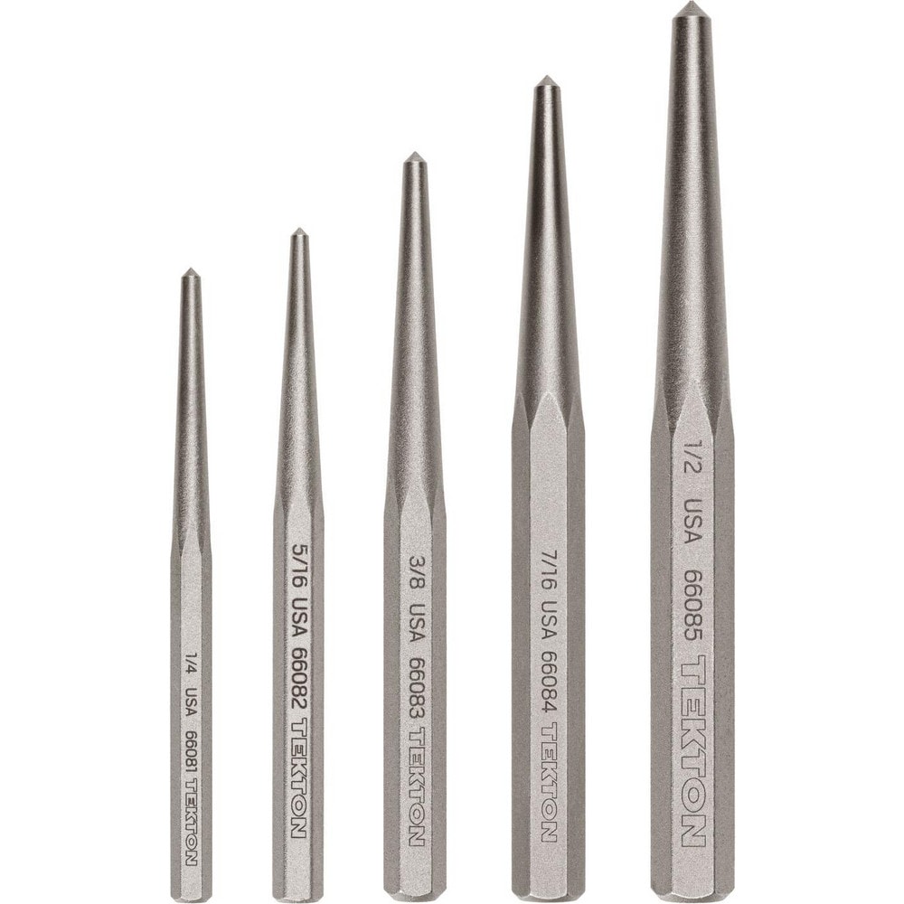 Center Punch Set, 5-Piece (1/4-1/2 in.)