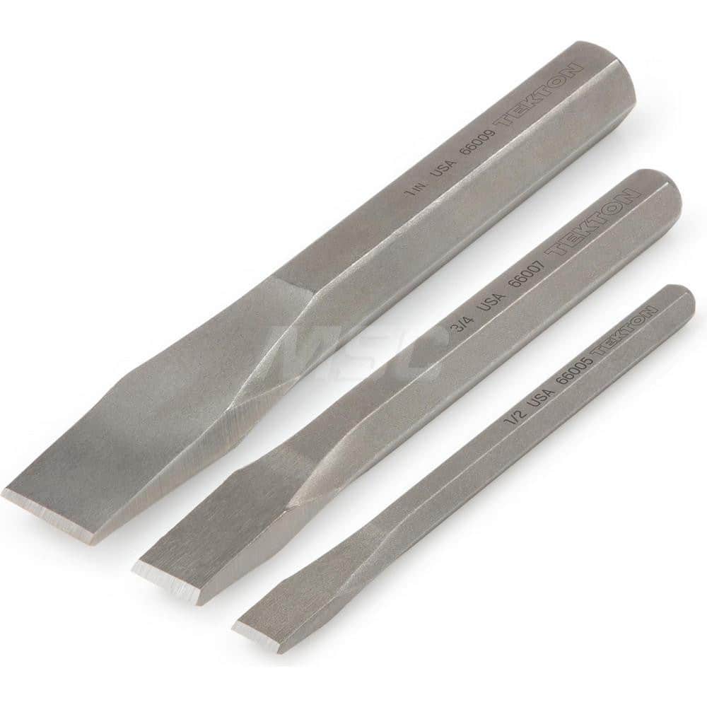 Tekton PNC91003 Cold Chisel Set, 3-Piece (1/2, 3/4, 1 in.) 