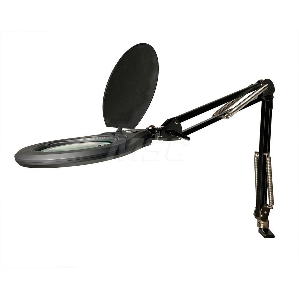 PRO-SOURCE PS-PLRO645B Task Light: LED, 45" Reach, Swing Arm, Table Edge Clamp, Black Image