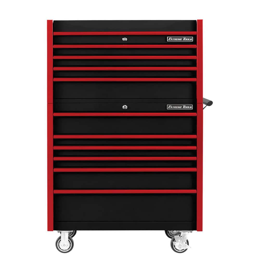Tool Storage Combos & Systems; Type: Roller Cabinet with Top Chest Combo ; Drawers Range: 6 - 10 Drawers ; Number of Pieces: 2.000 ; Width Range: 36" - 47.9" ; Depth Range: 18" - 23.9" ; Height Range: 60" and Higher
