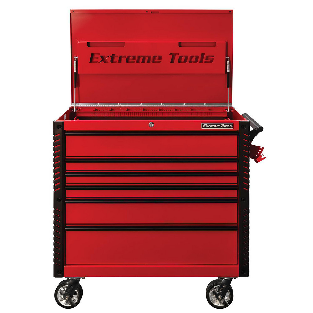Tool Storage Carts: Type: Tool Cart; Number of Drawers: 6.000; Width Range: 36" - 47.9"; Depth Range: 24" - 29.9"