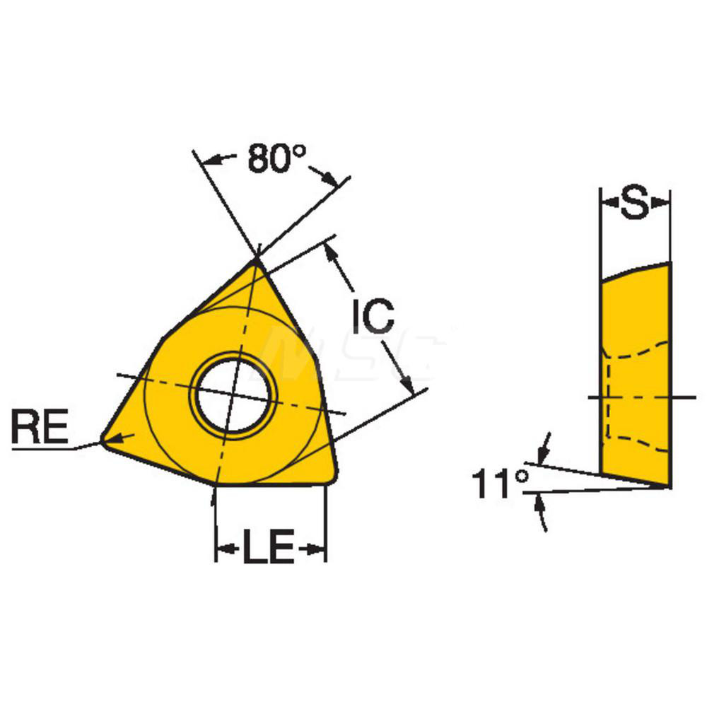 Sandvik Coromant Turning Insert WPMT 04 02 04PM 4425, Carbide MSC