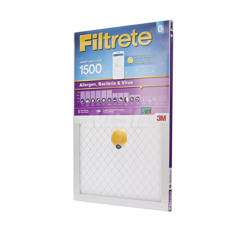 Pleated Air Filter: 20 x 20 x 1", MERV 12, 90% Efficiency