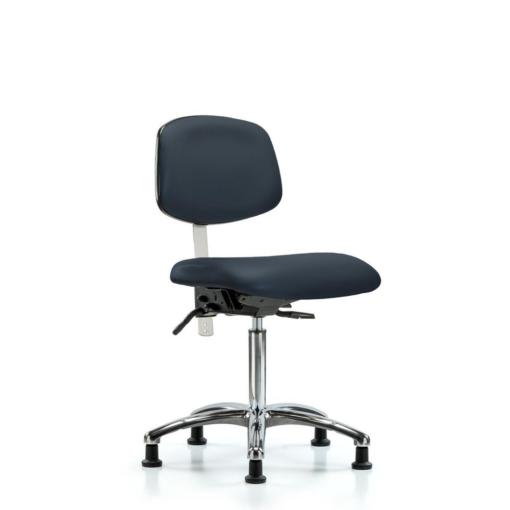 Clean Room Task Chair: Vinyl, 29" Seat Height, Imperial Blue