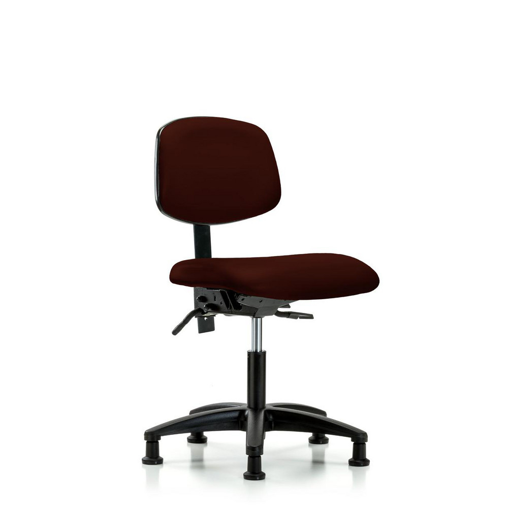 Blue Ridge Ergonomics Task Chair Vinyl, Burgundy MSC Industrial