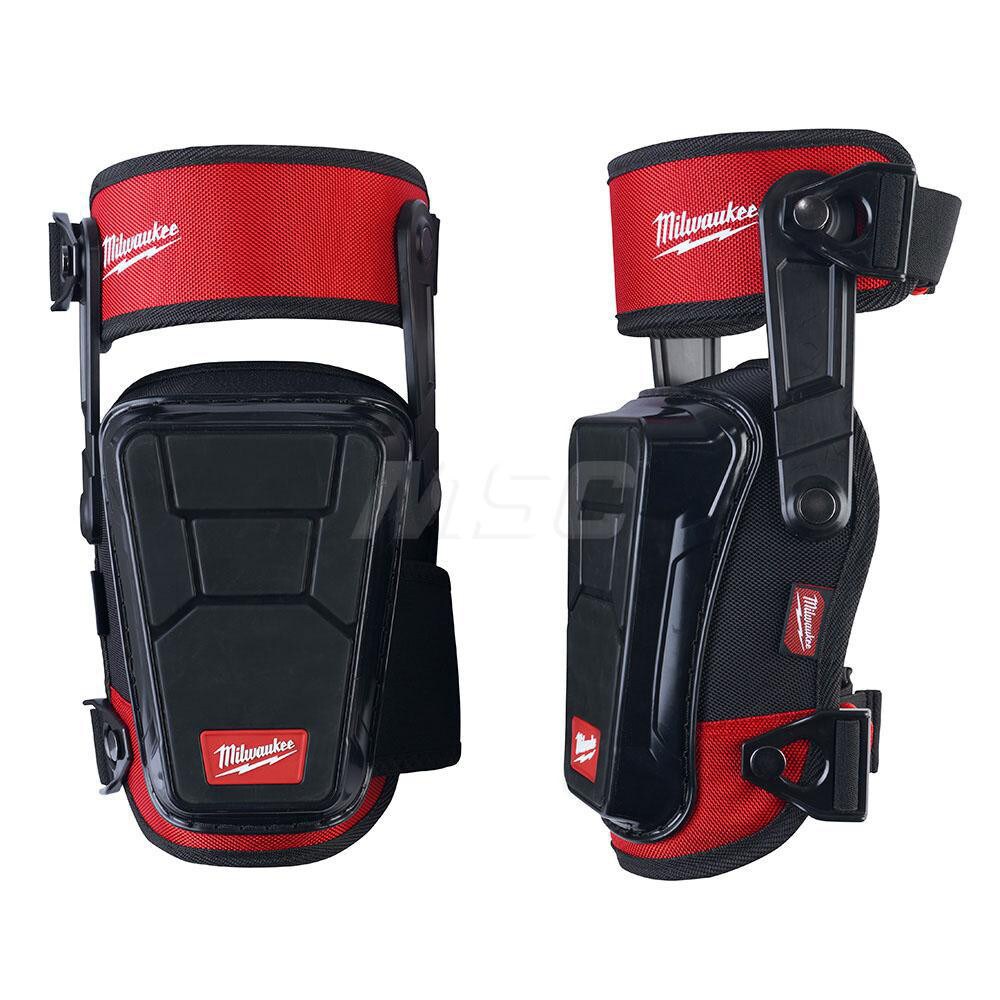 Knee Pad: 2 Strap, Plastic Cap, Buckle Closure, Universal