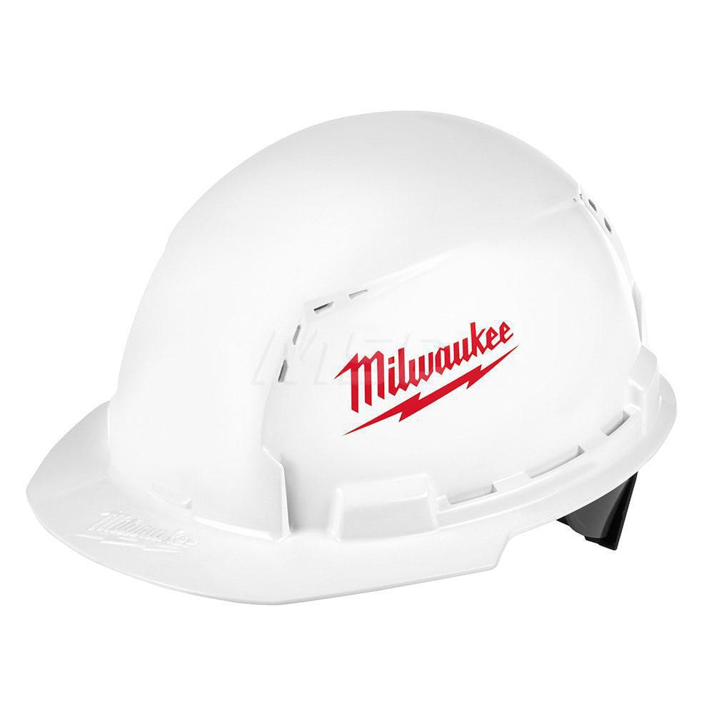 Hard Hat: Impact Resistant, Front Brim, Class C, 2-Point Suspension