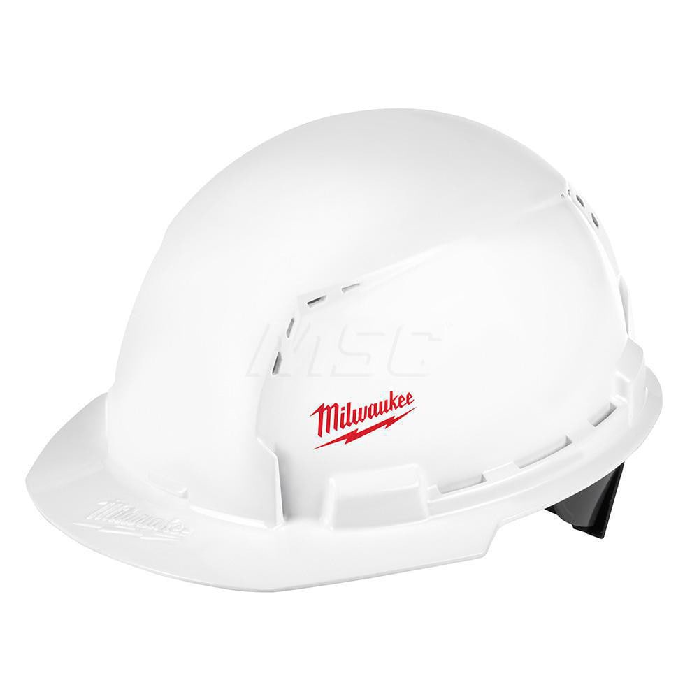 Hard Hat: Impact Resistant, Front Brim, Class C, 2-Point Suspension