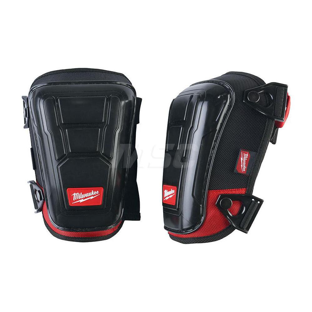 Knee Pad: 2 Strap, Plastic Cap, Single Strap Closure, Universal