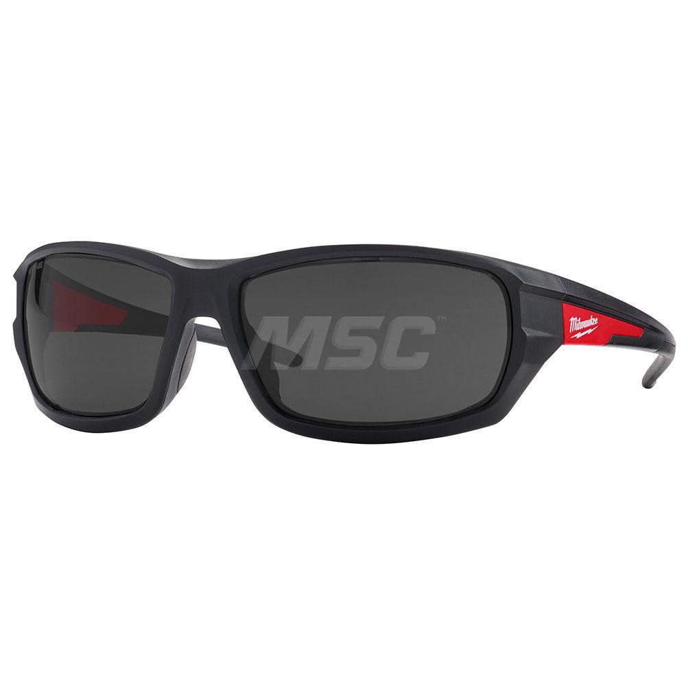 Safety Glass: Anti-Fog & Anti-Scratch, Plastic, Black Tinted Lenses, Full-Framed