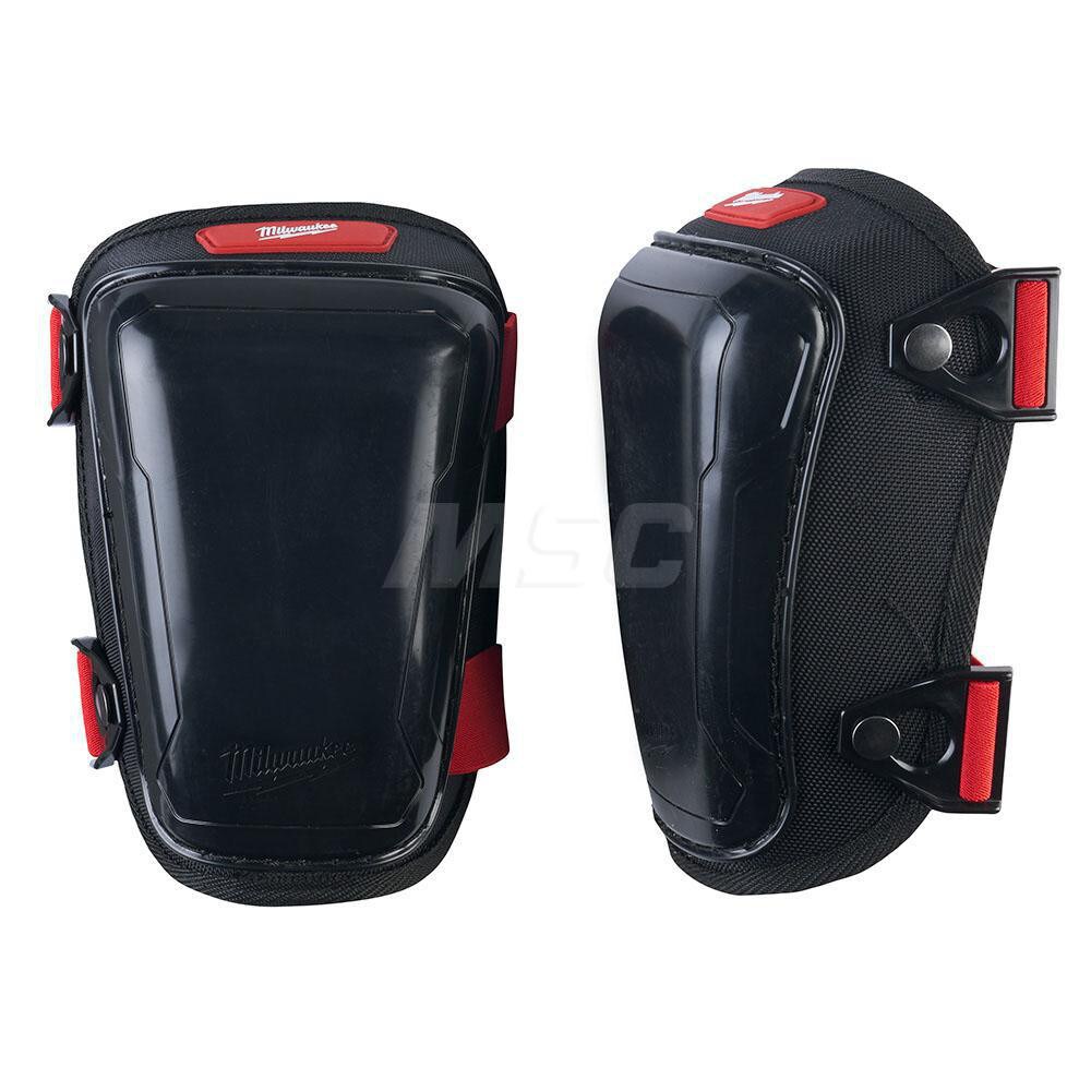 Knee Pad: 2 Strap, Plastic Cap, Single Strap Closure, Universal