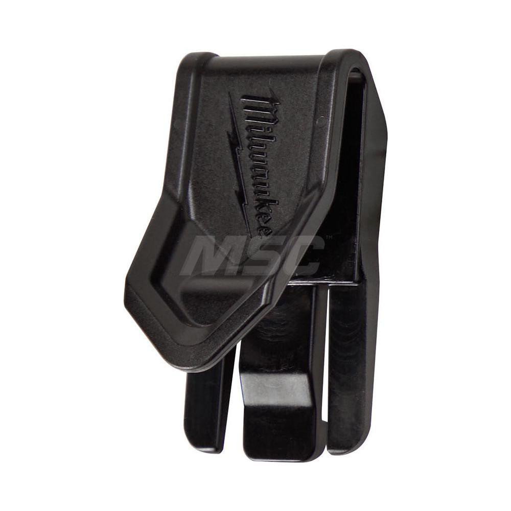 Hard Hat Marker Clip: Plastic, Black, Use with Milwaukee Tool Hard Hat