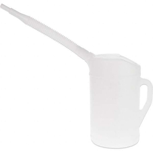 Funnel King 94240 Can & Hand-Held Oilers; Oiler Type: Measure Oiler ; Pump Material: Polyethylene ; Body Material: Polyethylene ; Color: White ; Capacity Range: 1 Gal. and Larger ; Spout Type: Flexible Spout 
