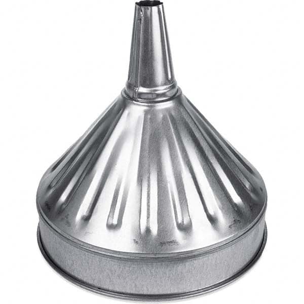 Funnel King 94479 Oil Funnels & Can Oiler Accessories; Type: Funnel ; Material: Galvanized Steel ; Capacity Range: 1 Gal. and Larger ; Capacity (Qt.): 6.00 ; Capacity (Gal.): 1.50 ; Finish: Galvanized 